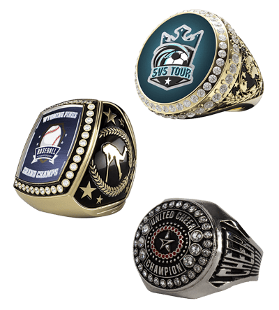 group image of custom championship rings