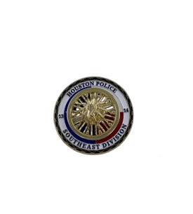 Houston Police Department custom coin with spinner