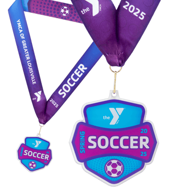 custom acrylic soccer medal
