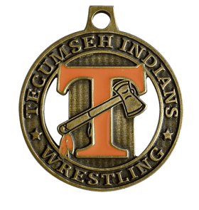 Custom Medals Spin Cast Medals-wrestling