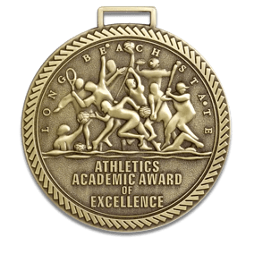 Custom Die Struck Medal, Long Beach State Academic Award of Excellence Medal