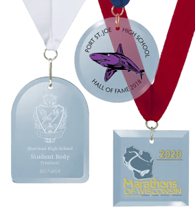 Collection of Custom Glass Medals