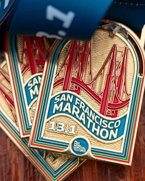 Image of the San Francisco Half Marathon medal