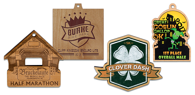 Wood Medals custom wood medal