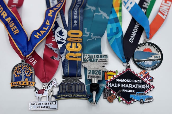 custom half marathon medals for runners
