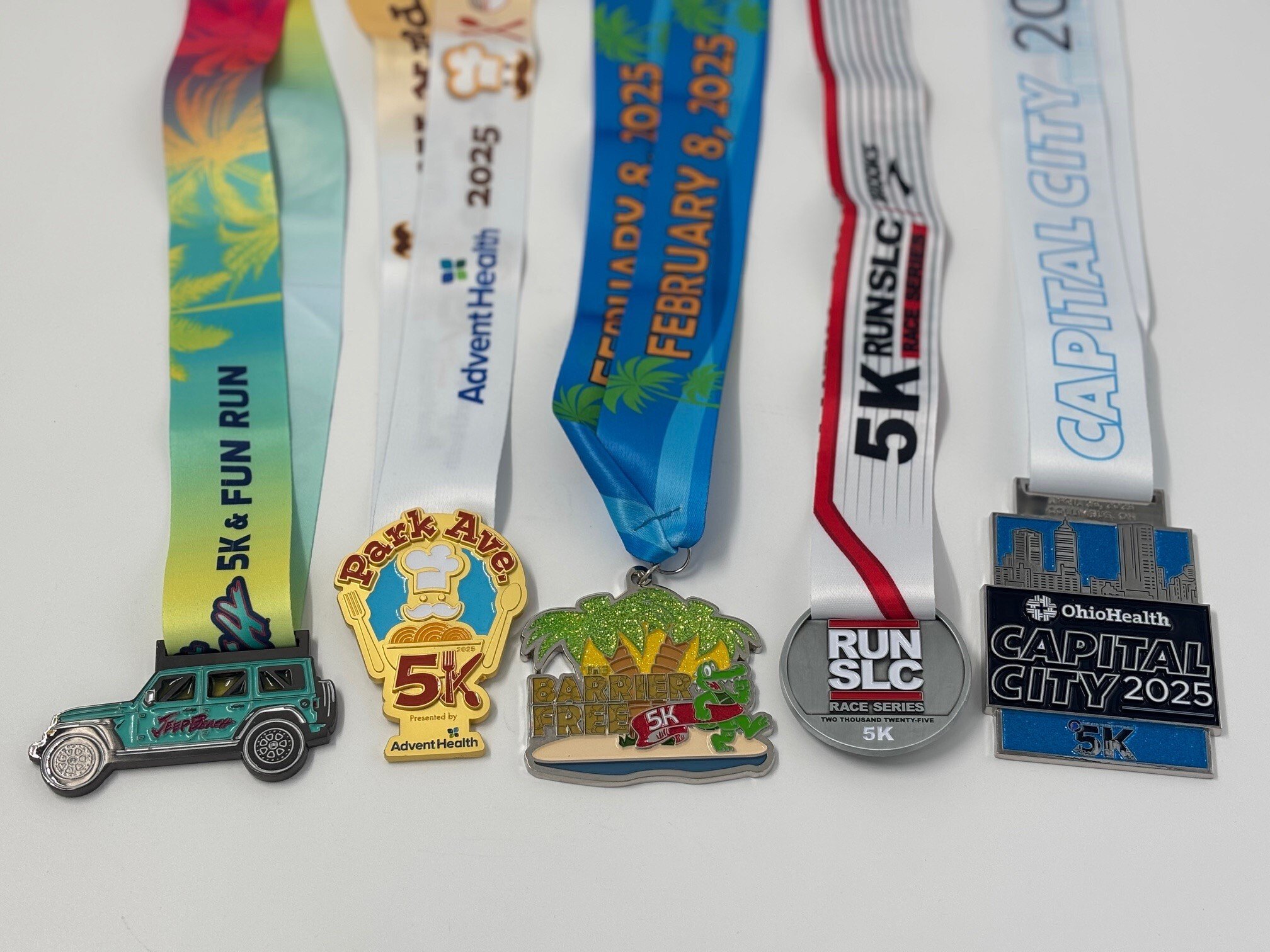 2025 custom finisher medals for a 5K