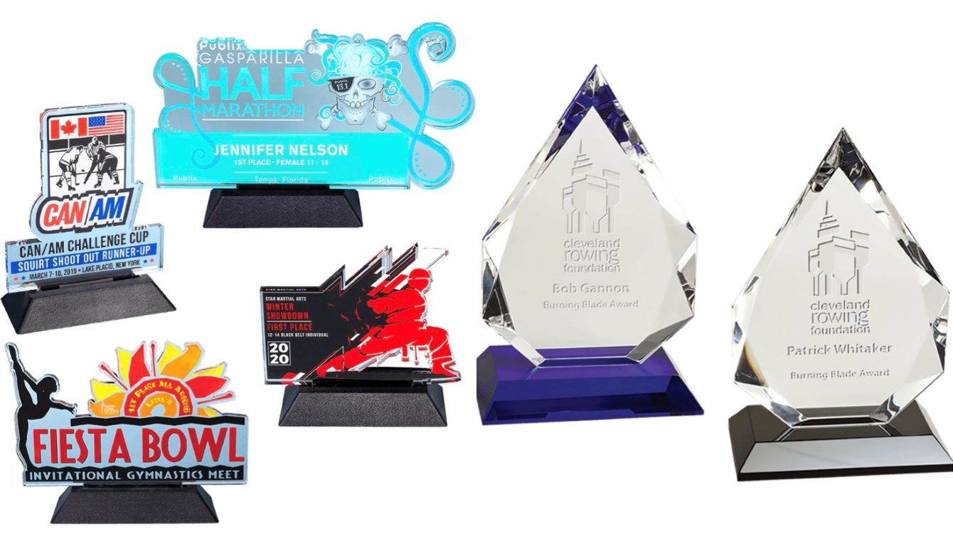 Acrylic and crystal awards