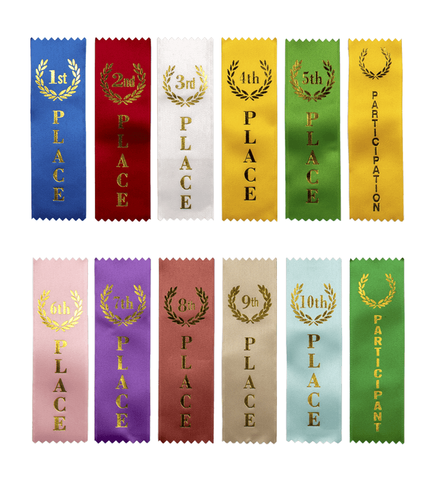 Color Insert Rosette Volleyball Ribbons