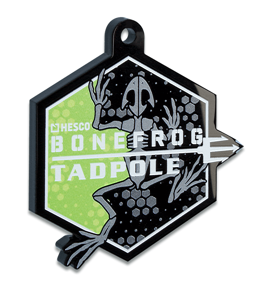 Bonefrog Tadpole Obstacle Race acrylic medal