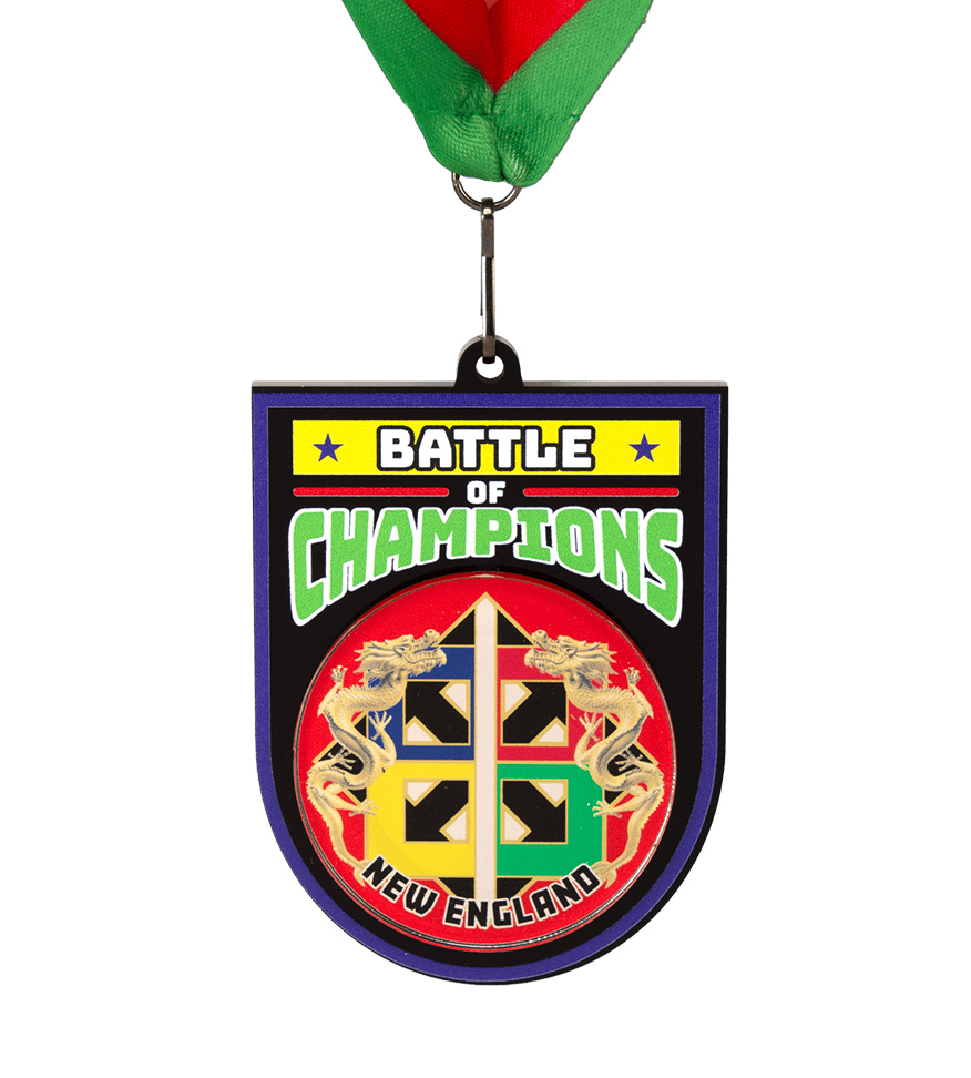 Arizona swimming acrylic medal