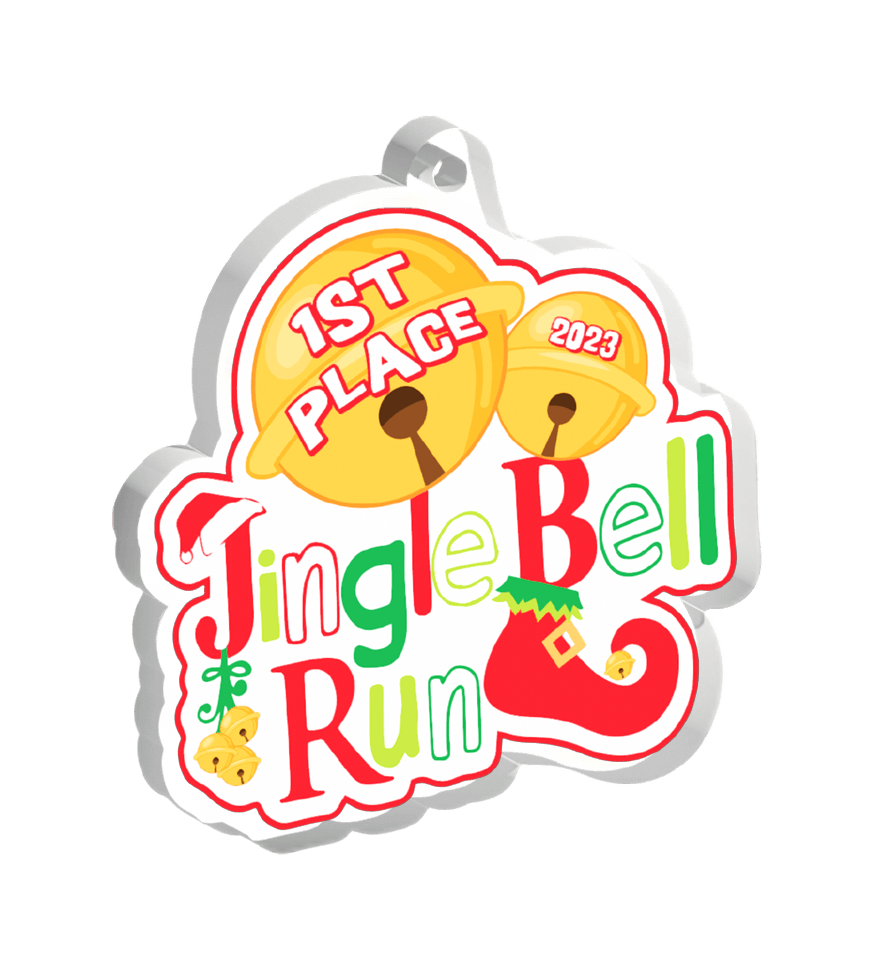 Acrylic Medal AMC300 Jingle Bell Run 2023