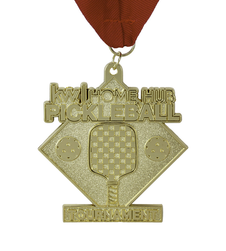 die cast pickleball medal