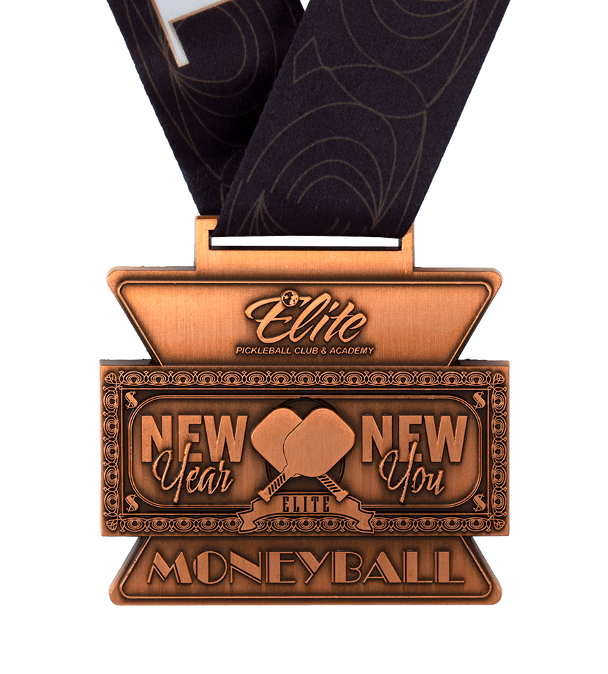 die cast pickleball medal