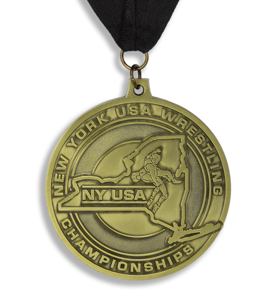 Custom wrestling medal, 2025 new york usa wrestling medal