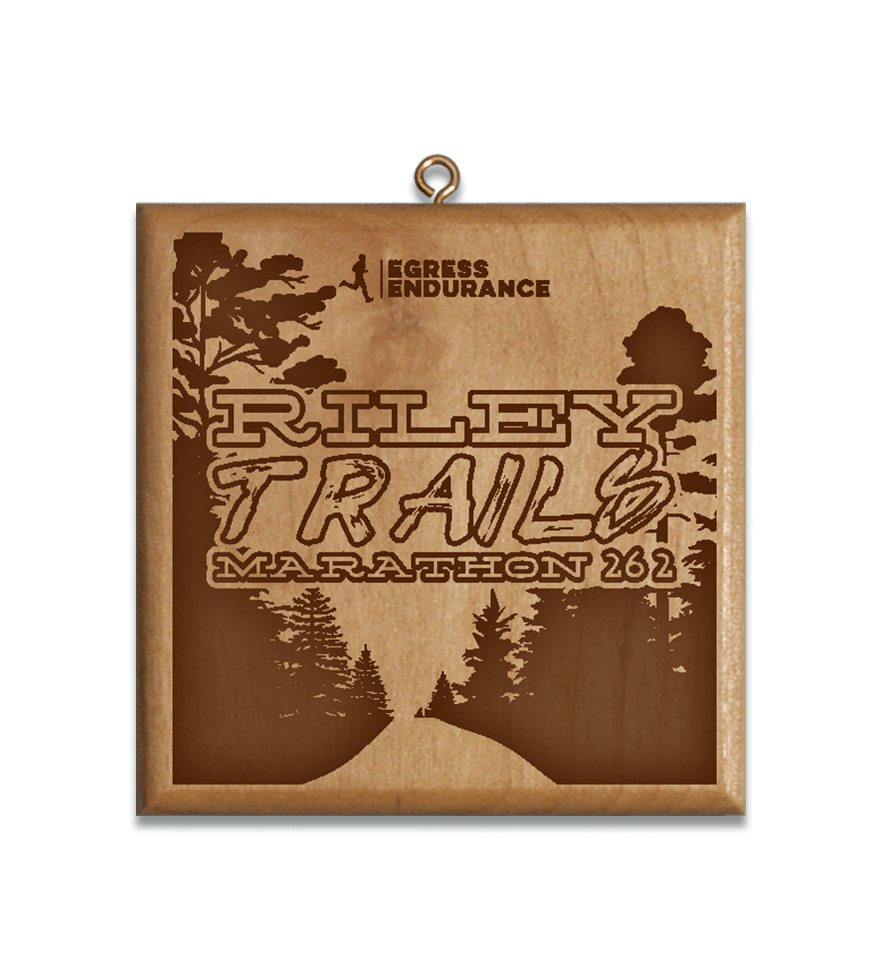 Riley Trails wooden medal