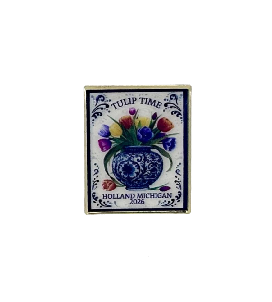 tulip time holland michigan 2026 custom lapel pin