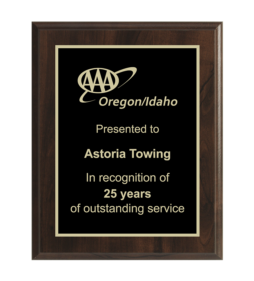 AAA Brass Plaque