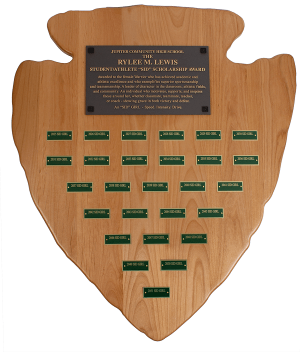 Image of a Custom Shaped Plaque | Maxwell Medals