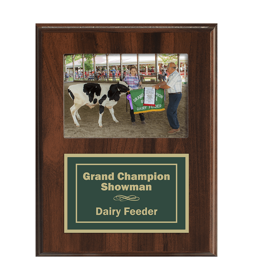 Grand Champion Showman picture plaque | Maxwell Medals