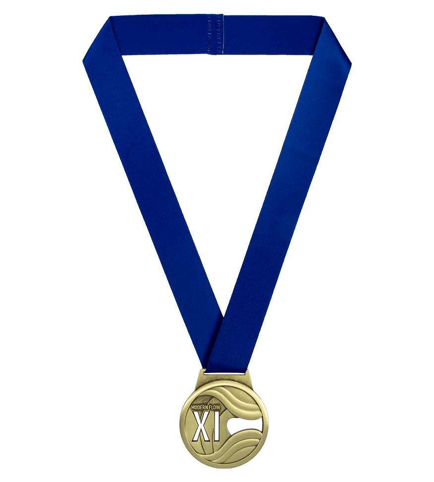 Gold Medal with Ribbon