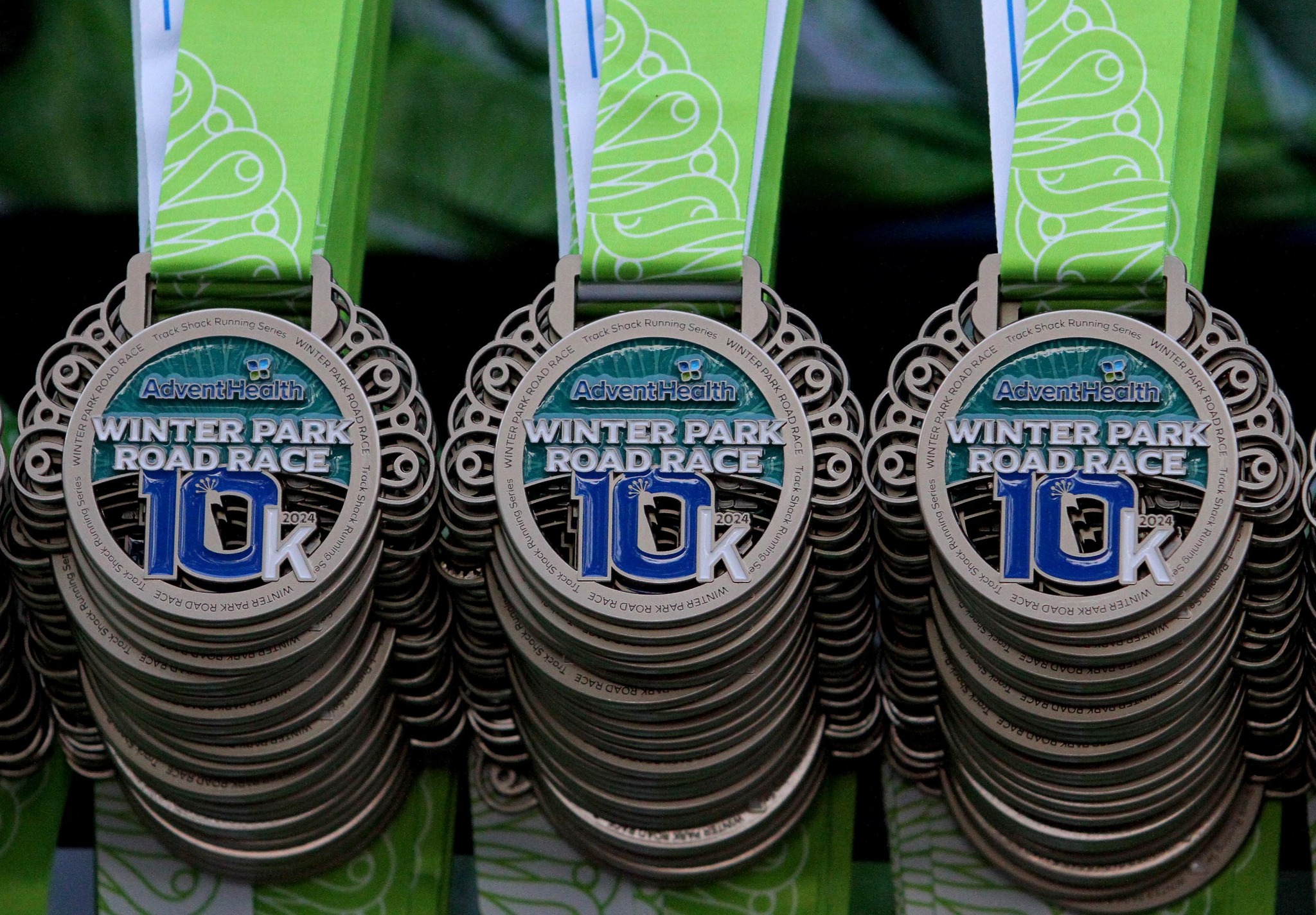 track shack events custom 10K medals 